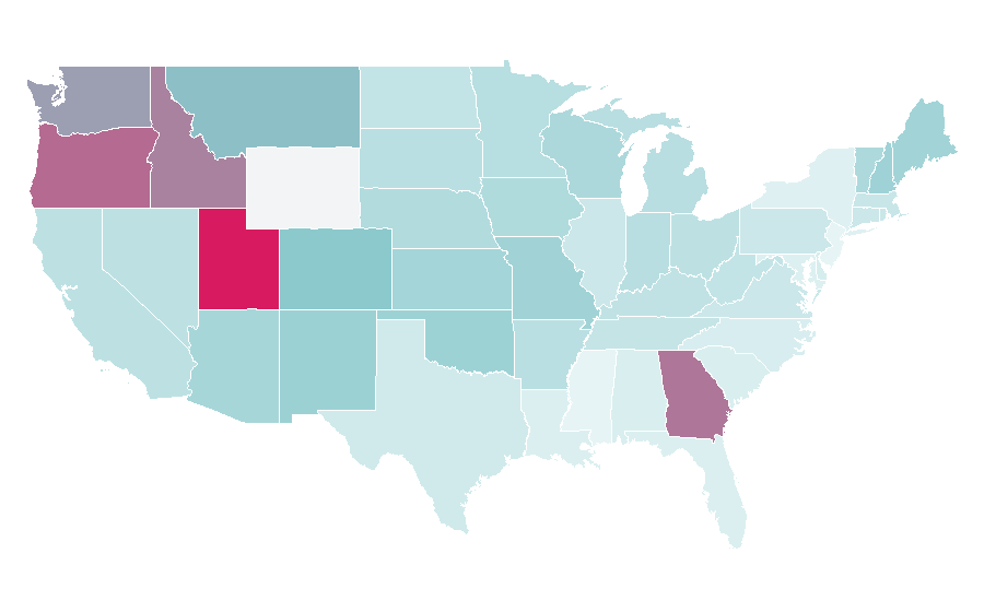 Affinity by region — Galaxy Quest, United States