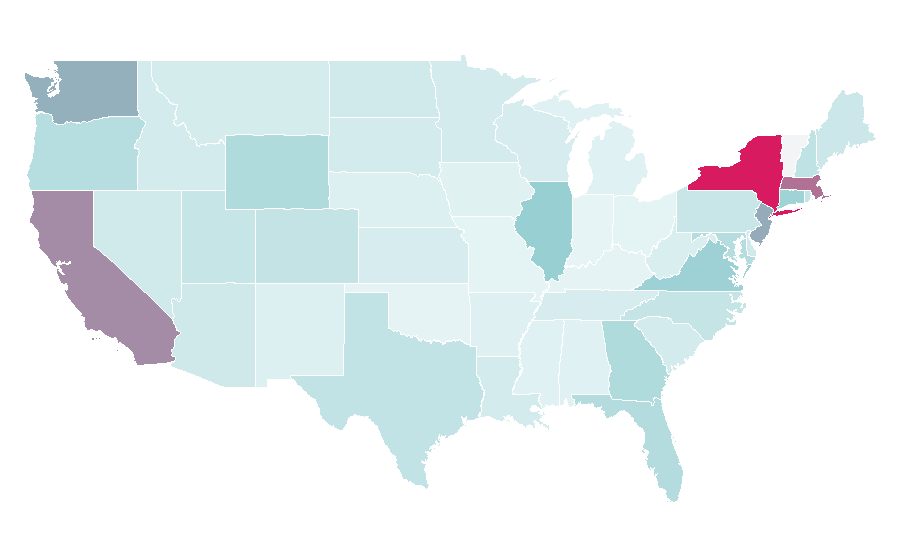Affinity by region — Galeries Lafayette, United States