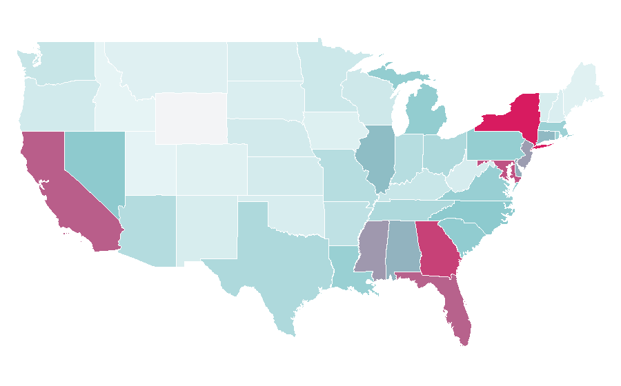 Affinity by region — Gallery Dept, United States