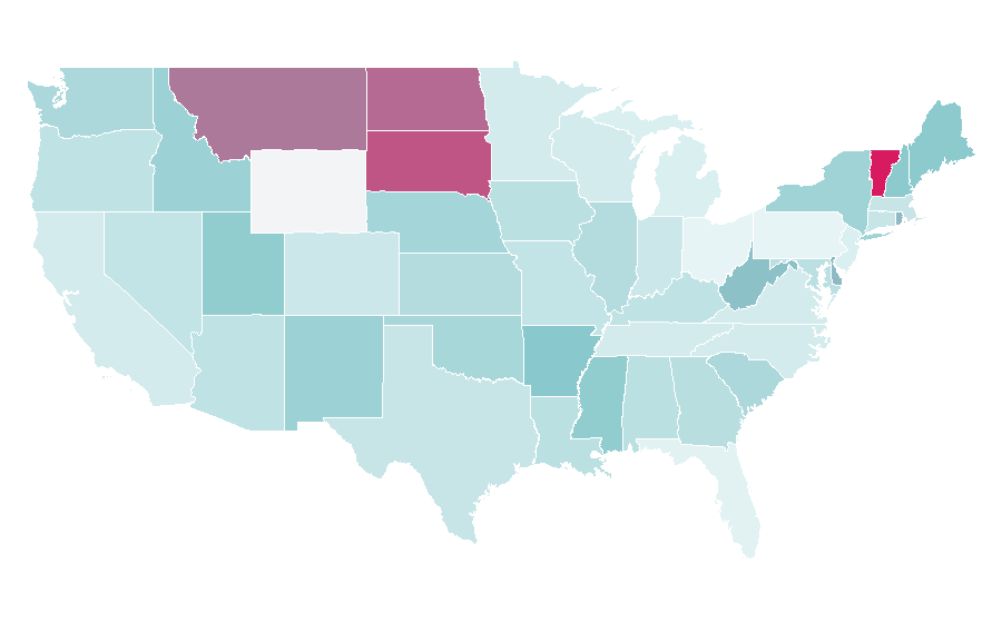 Affinity by region — Game programmer, United States