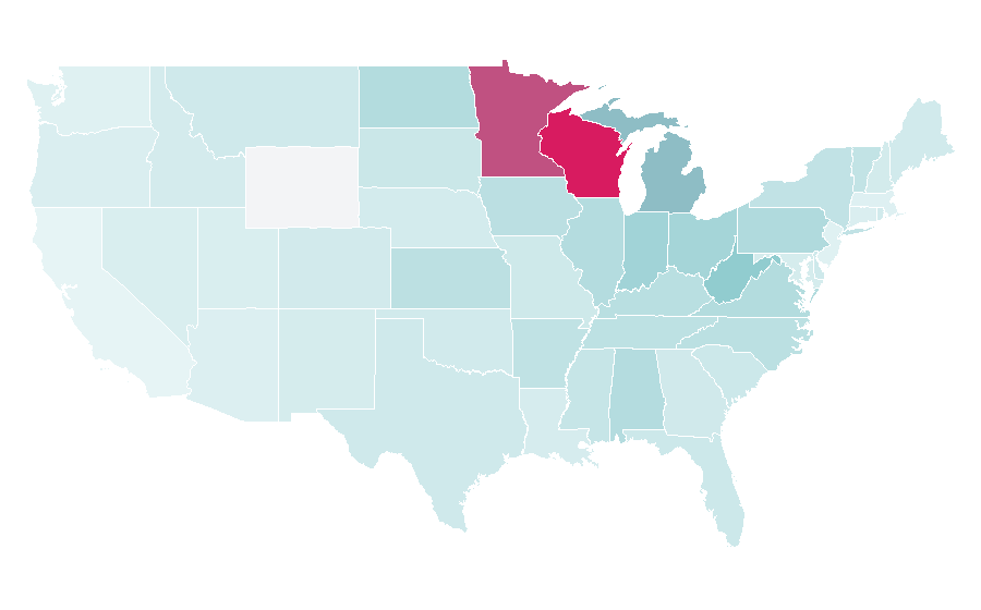 Affinity by region — Gander Mountain, United States