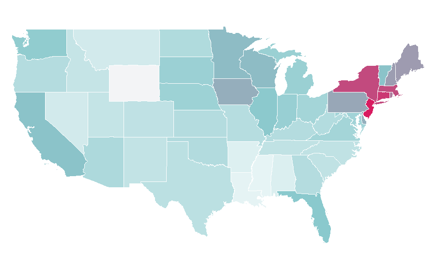 Affinität nach Region — Garage, USA