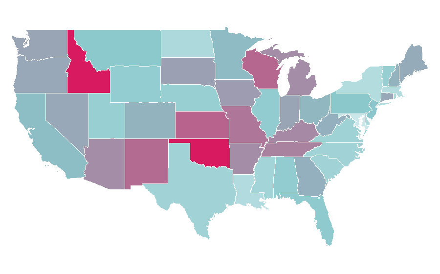 Affinity by region — Garage door, United States