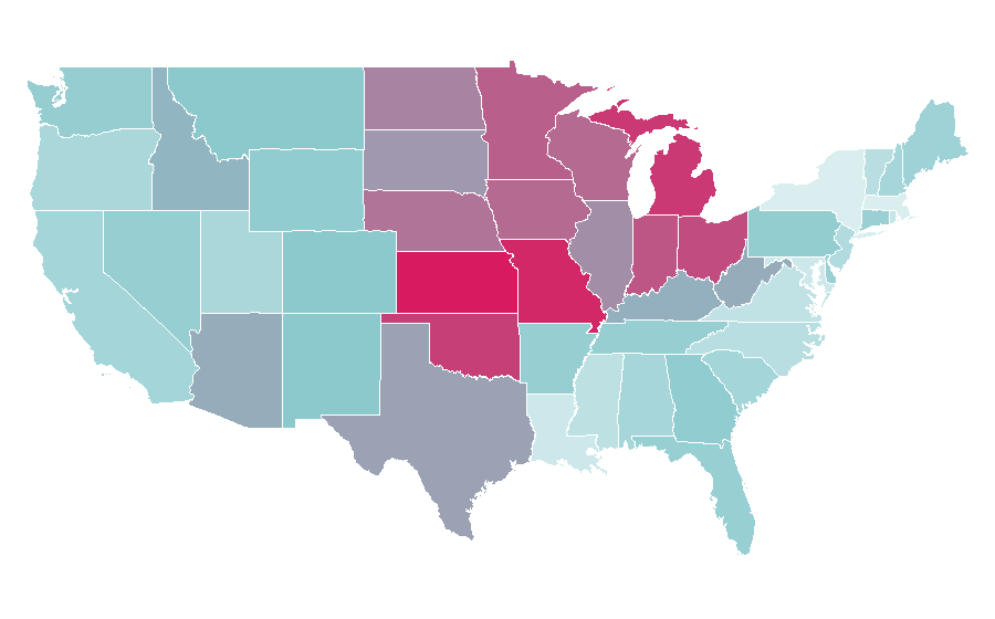 Affinity by region — Garage door opener, United States