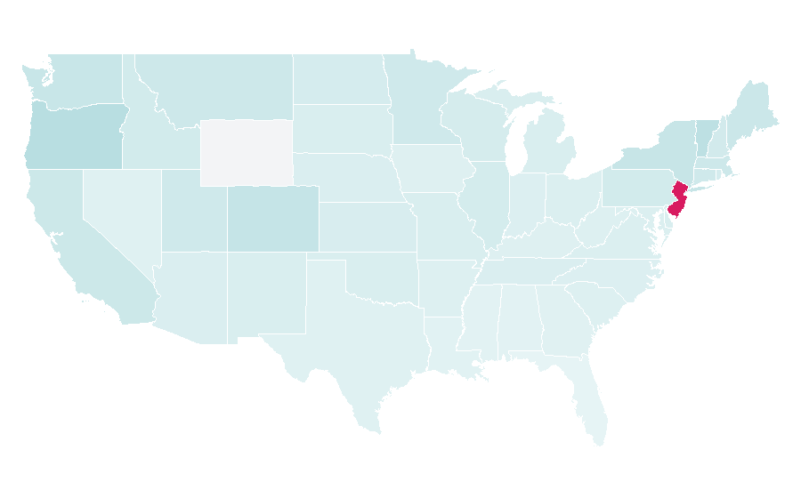 Affinity by region — Garden State (film), United States