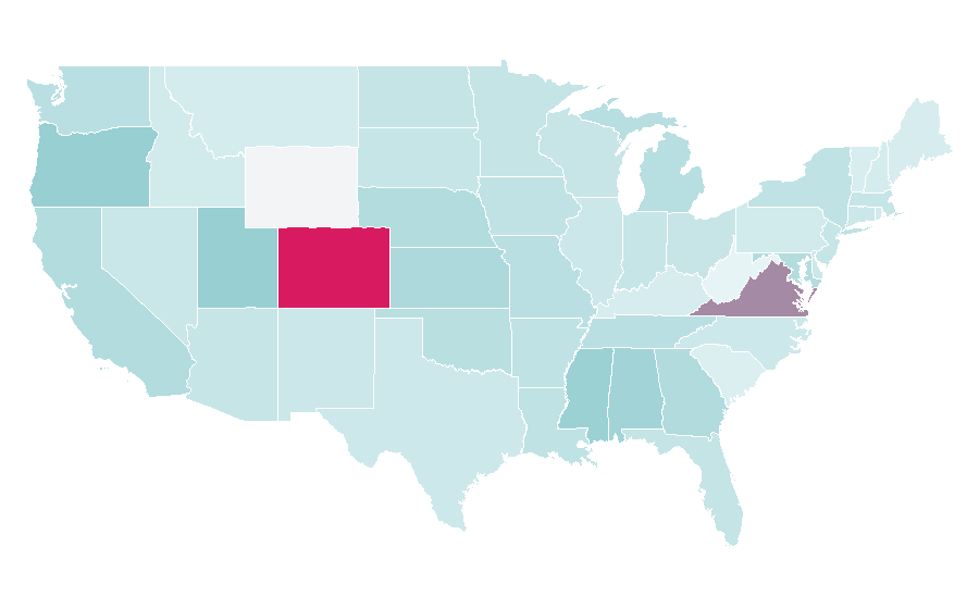 Affinity by region — Garnish (food), United States