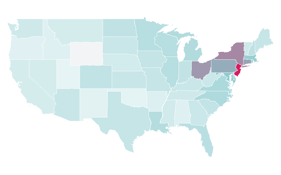 Affinity by region — Garrett Wilson, United States