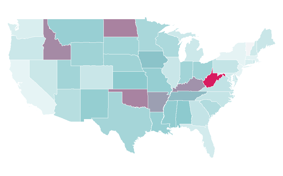 Affinity by region — Gary Allan, United States
