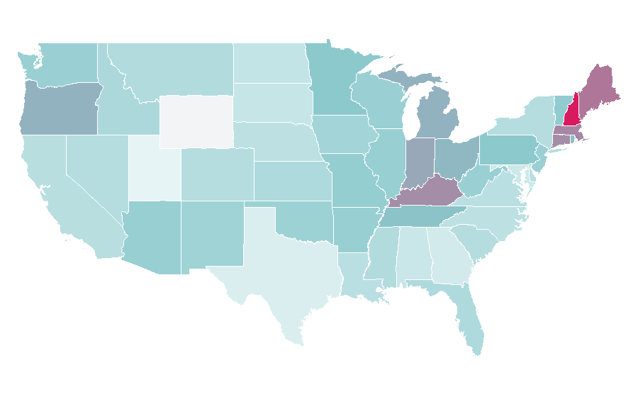 Affinity by region — Gary Moore, United States
