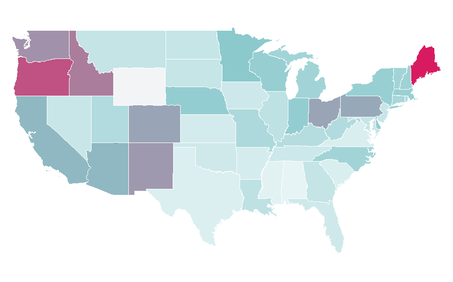 Affinity by region — Gary Numan, United States