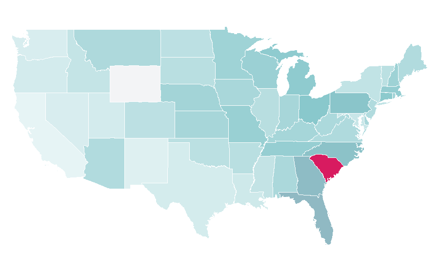 Affinity by region — Gary Player, United States