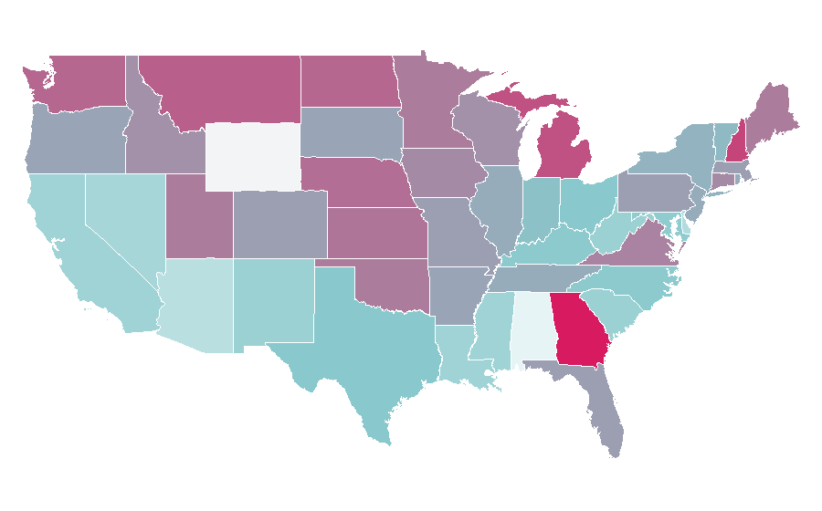Affinity by region — Gaza Strip, United States