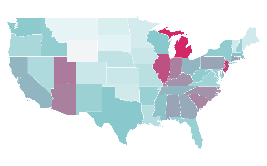 Affinity by region — Gazebo, United States