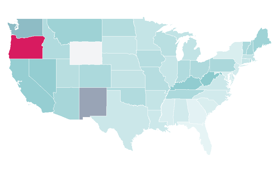 Affinity by region — Gdańsk, United States