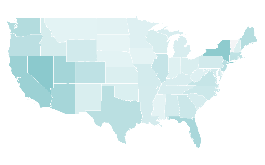 Affinity by region — Gelato, United States