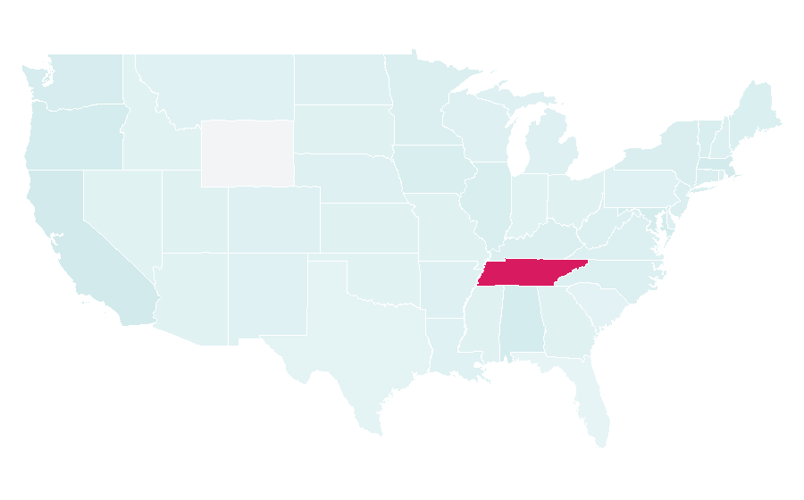 Affinity by region — Gender identity, United States