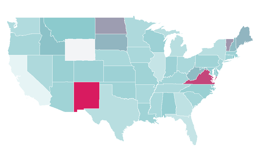 Affinity by region — Genetic genealogy, United States