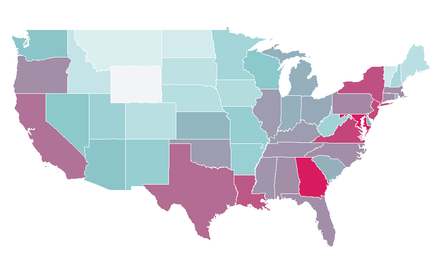 Affinity by region — Genius, United States