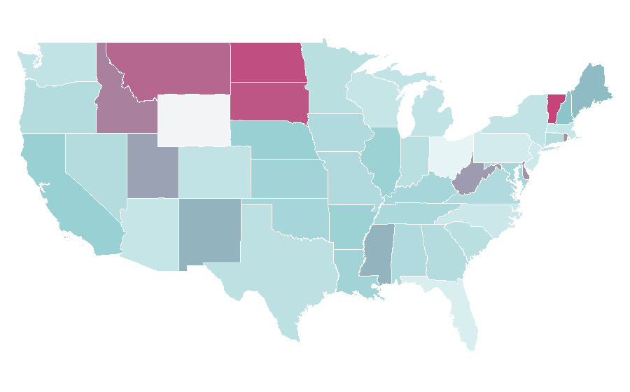Affinity by region — Genre art, United States