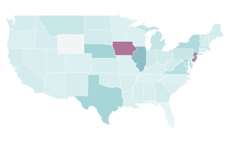 Affinity by region — Geo TV, United States