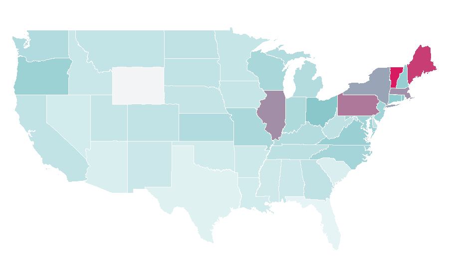 Affinity by region — Geordie Greep, United States
