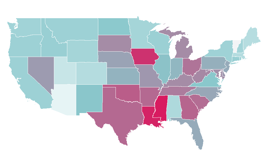 Affinity by region — George Foreman, United States