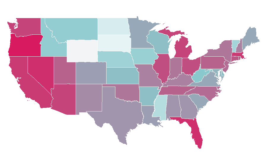 Affinity by region — George Michael, United States
