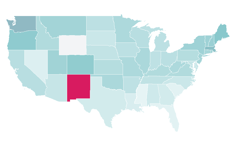 Affinity by region — George R. R. Martin, United States
