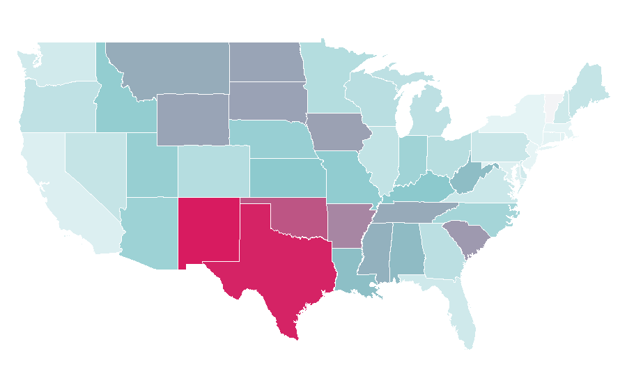 Affinity by region — George Strait, United States