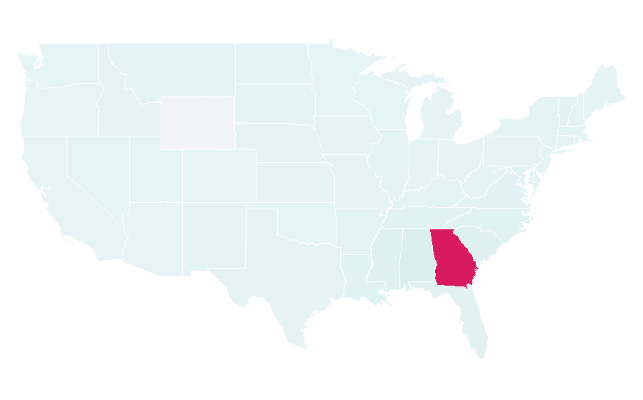 Affinity by region — Georgia State University, United States