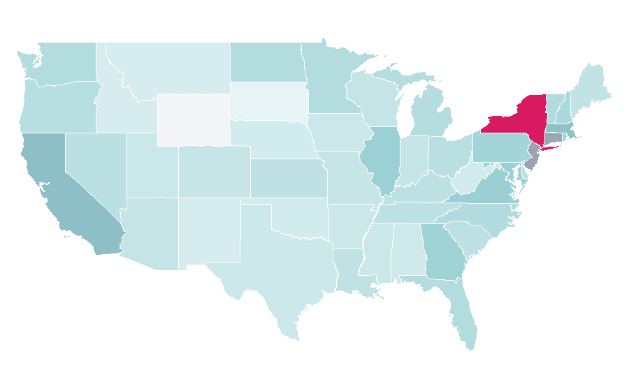 Affinity by region — Getty Images, United States