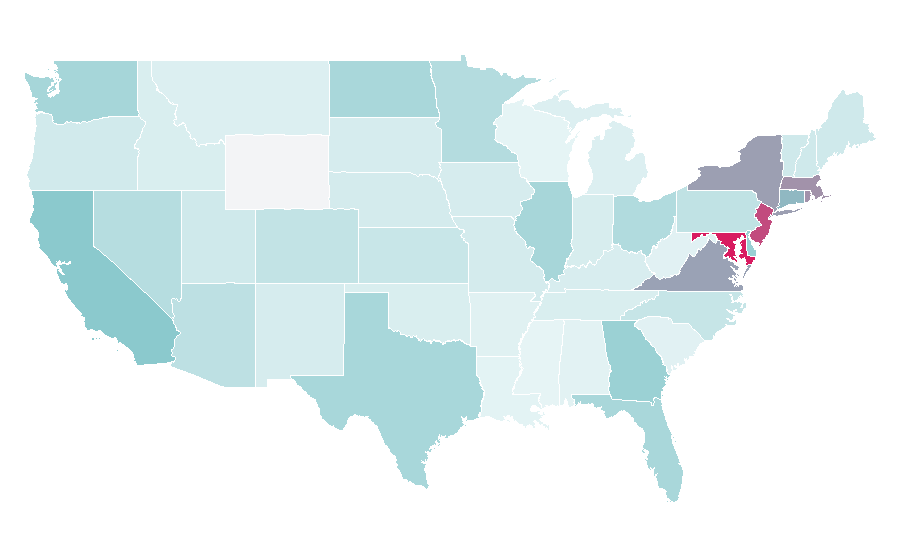 Affinity by region — Ghana national football team, United States