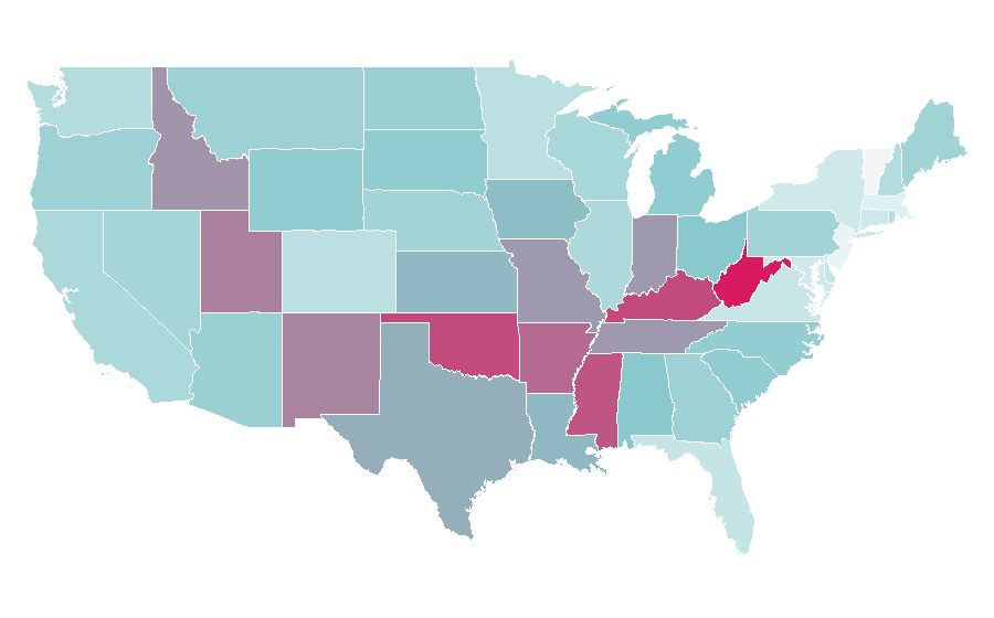 Affinity by region — Ghost Whisperer, United States