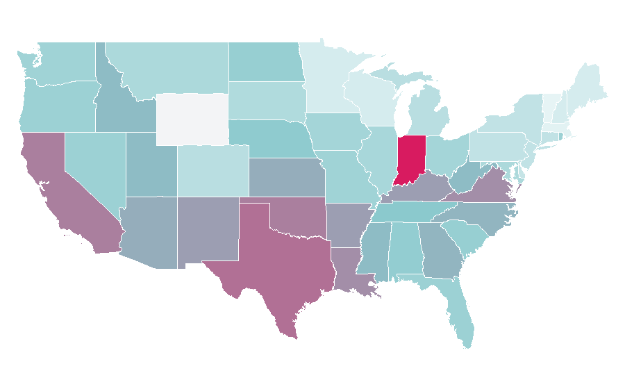Affinity by region — G.I. Joe, United States