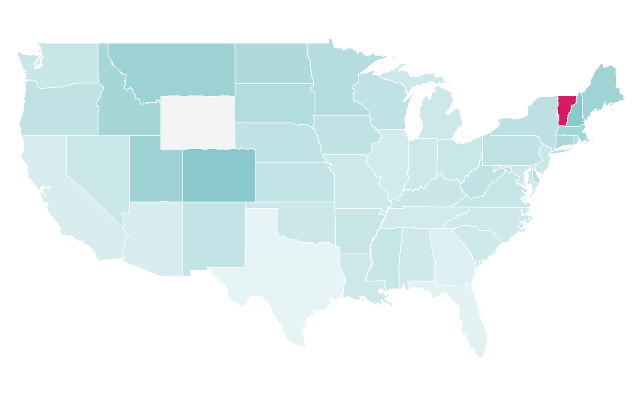 Affinity by region — Giant slalom, United States
