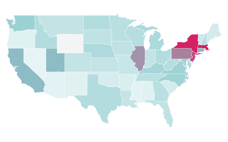 Affinity by region — Gifts For Friends, United States