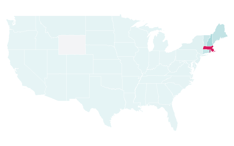 Affinity by region — Gillette Stadium, United States