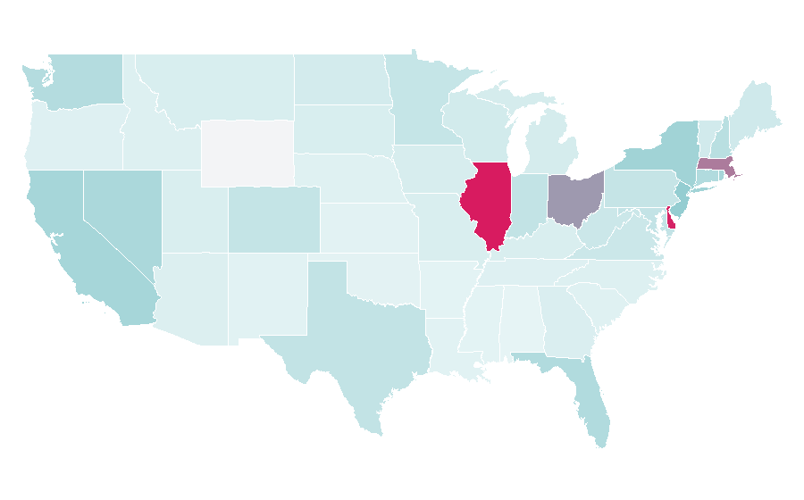 Affinity by region — Gilly Hicks, United States