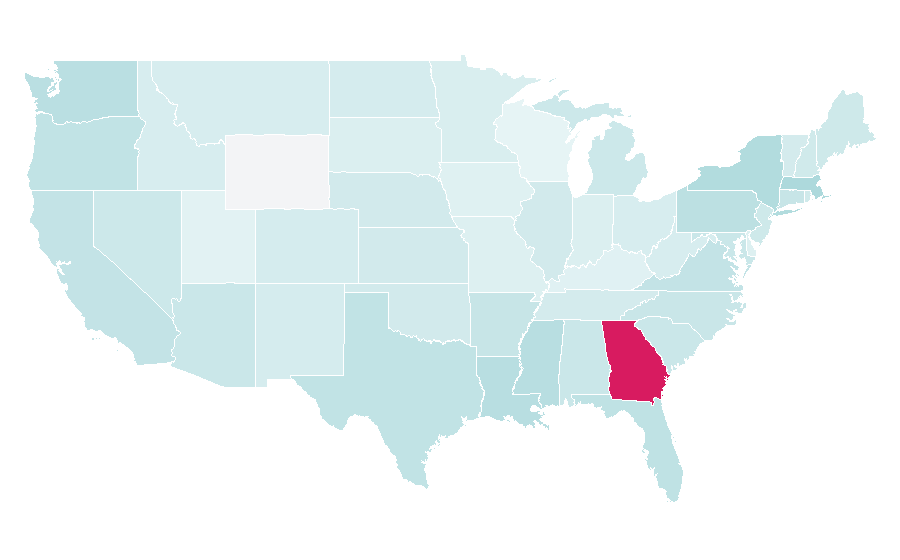 Affinity by region — Gin, United States