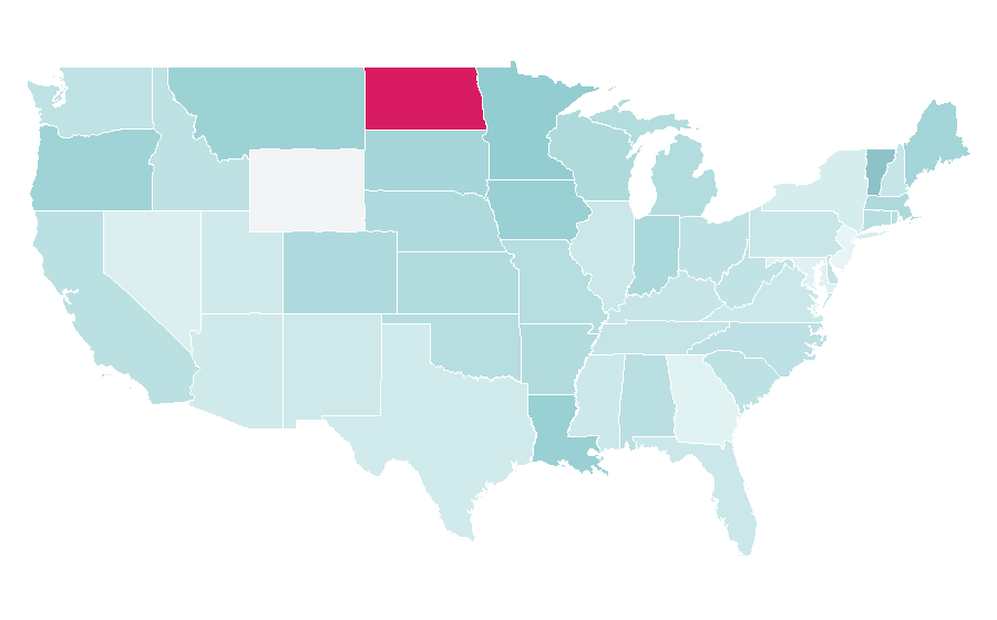 Affinity by region — Gin rummy, United States
