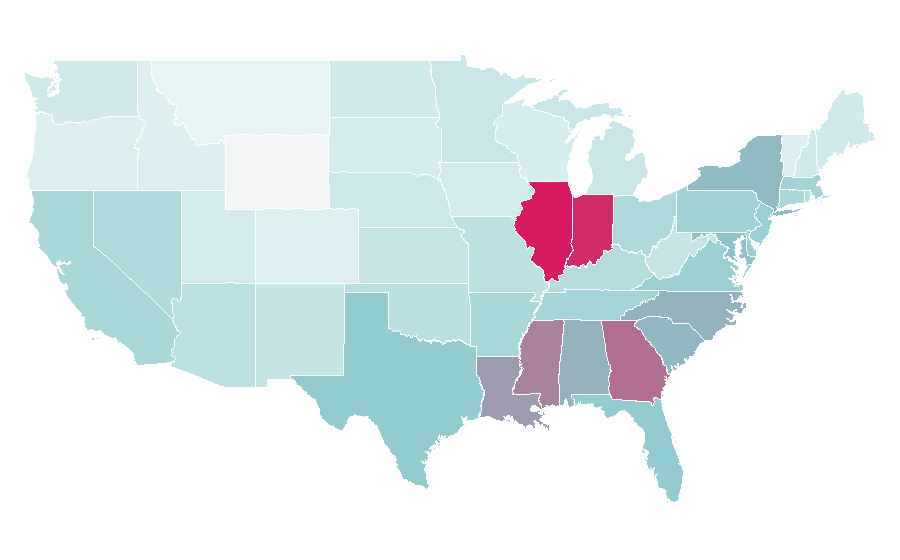 Affinity by region — Ginger ale, United States