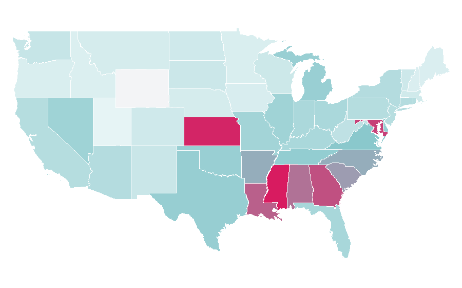 Affinity by region — Ginuwine, United States