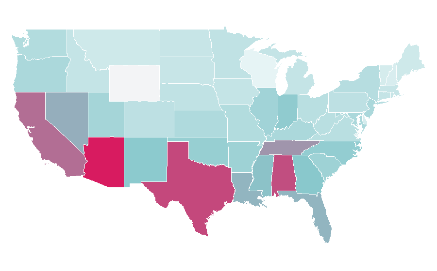 Affinity by region — Girly, United States