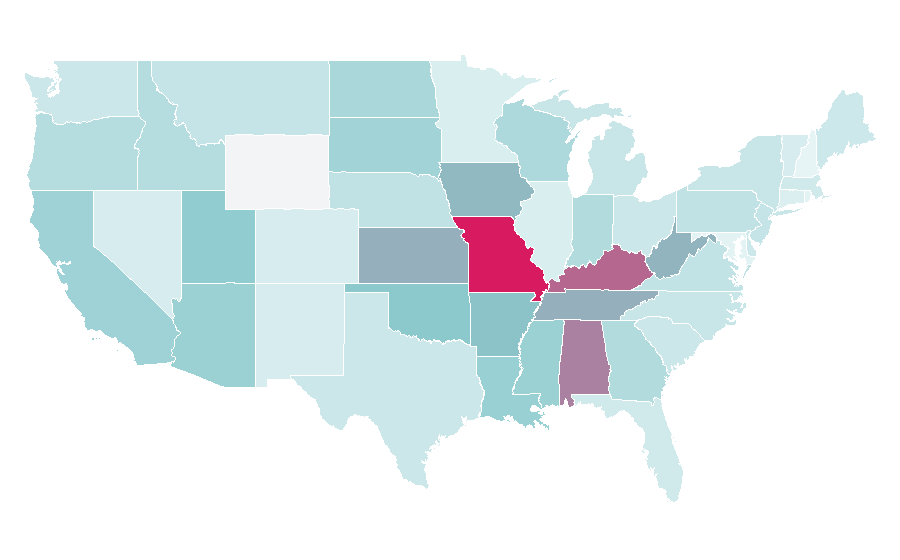 Affinity by region — Giveaways, United States