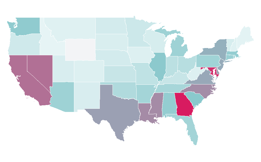 Affinity by region — Giveon, United States