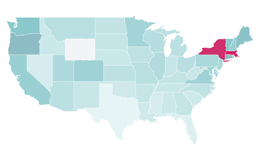 Affinity by region — GLAAD, United States