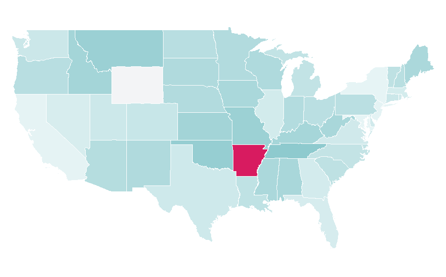 Affinity by region — Glen Campbell, United States