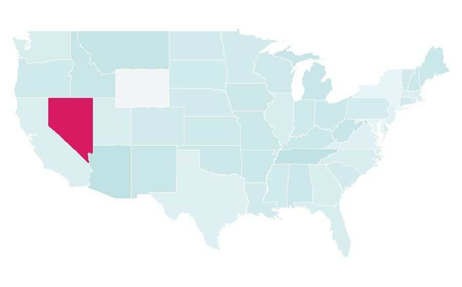 Affinity by region — Glenn Frey, United States