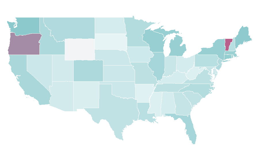 Affinity by region — Goat cheese, United States