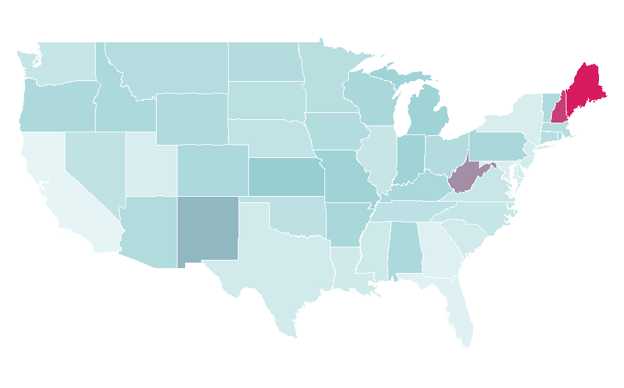 Affinity by region — Godsmack, United States